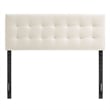 Lily Stain-Resistant Performance Velvet King Size Headboard in Alabaster