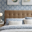 Lily Stain-Resistant Performance Velvet Queen Size Headboard in Taupe