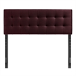 Lily Stain-Resistant Performance Velvet Queen Size Headboard in Mulberry