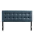 Lily Stain-Resistant Performance Velvet Queen Size Headboard in Cadet Blue