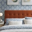 Lily Stain-Resistant Performance Velvet Full Size Headboard in Rust