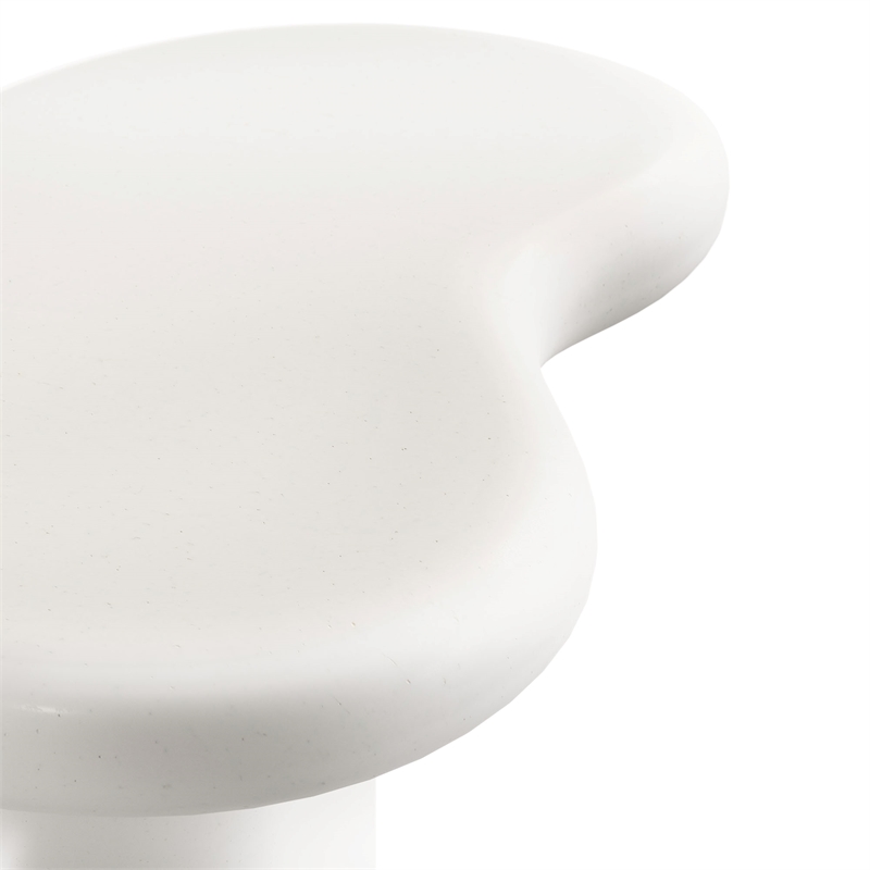 Elowen Outdoor Patio Side Table in White