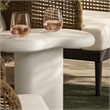 Elowen Outdoor Patio Side Table in White