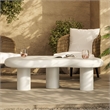 Elowen Outdoor Patio Coffee Table in White