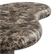 Elowen Outdoor Patio Faux Marble Coffee Table in Dark Emperador Marble