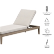 Northlake Outdoor Teak Chaise Lounge in Pebble
