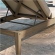 Northlake Outdoor Teak Chaise Lounge in Pebble