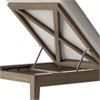 Northlake Outdoor Teak Chaise Lounge in Pebble