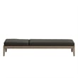 Northlake Outdoor Teak Chaise Lounge in Flint Gray