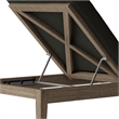 Northlake Outdoor Teak Chaise Lounge in Flint Gray