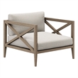 Northlake Outdoor Teak Armchair in Pebble