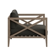 Northlake Outdoor Teak Armchair in Flint Gray
