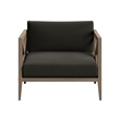 Northlake Outdoor Teak Armchair in Flint Gray