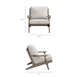Saratoga Outdoor Teak Wood Armchair in Pebble