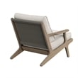 Saratoga Outdoor Teak Wood Armchair in Pebble