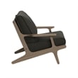 Saratoga Outdoor Teak Wood Armchair in Flint Gray