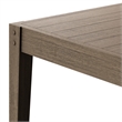 Modway Northlake 7-Piece Outdoor Teak Wood Dining Set in Pebble