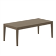 Modway Northlake 7-Piece Outdoor Teak Wood Dining Set in Flint Gray