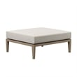 Modway Northlake 5-Piece Outdoor Teak Wood Furniture Set in Pebble