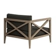 Modway Northlake 5-Piece Outdoor Teak Wood Furniture Set in Flint Gray