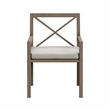 Modway Northlake 9-Piece Outdoor Teak Wood Dining Set in Pebble
