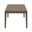 Modway Northlake 9-Piece Outdoor Teak Wood Dining Set in Pebble