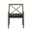 Modway Northlake 9-Piece Outdoor Teak Wood Dining Set in Flint Gray