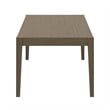 Modway Northlake 9-Piece Outdoor Teak Wood Dining Set in Flint Gray