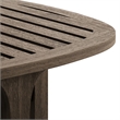 Saratoga Outdoor Teak Wood 3-Piece Chaise Lounge Furniture Set in Flint Gray