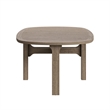 Modway Saratoga 4-Piece Outdoor Teak Wood Furniture Set in Pebble