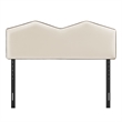 Cosette Performance Velvet King Size Headboard in Alabaster