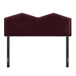 Cosette Performance Velvet Queen Size Headboard in Mulberry