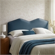 Cosette Performance Velvet Queen Size Headboard in Cadet Blue