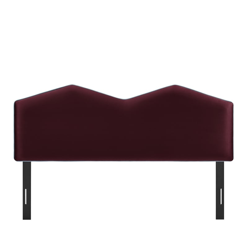 Cosette Performance Velvet Full Size Headboard in Mulberry