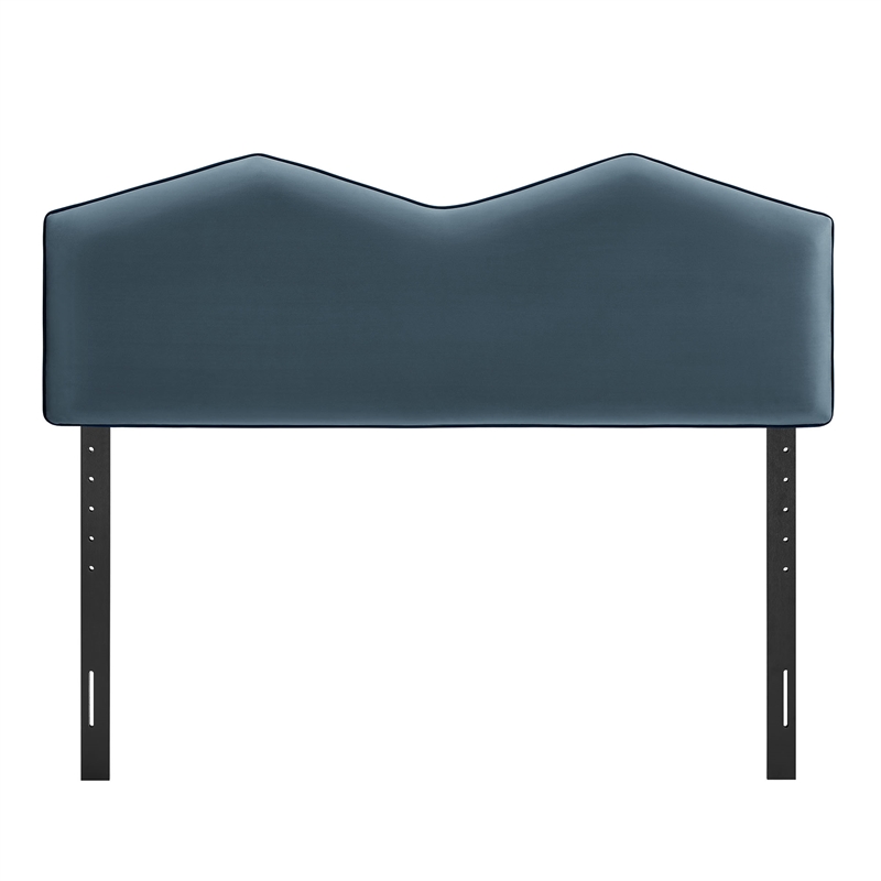 Cosette Performance Velvet Full Size Headboard in Cadet Blue