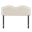 Cosette Performance Velvet Full Size Headboard in Alabaster