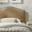 Cosette Performance Velvet Twin Size Headboard in Taupe