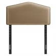 Cosette Performance Velvet Twin Size Headboard in Taupe