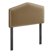Cosette Performance Velvet Twin Size Headboard in Taupe
