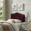 Cosette Performance Velvet Twin Size Headboard in Mulberry