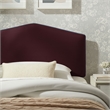 Cosette Performance Velvet Twin Size Headboard in Mulberry