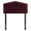 Cosette Performance Velvet Twin Size Headboard in Mulberry