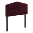 Cosette Performance Velvet Twin Size Headboard in Mulberry