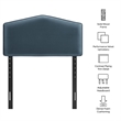 Cosette Performance Velvet Twin Size Headboard in Cadet Blue