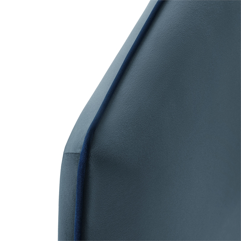 Cosette Performance Velvet Twin Size Headboard in Cadet Blue