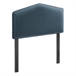 Cosette Performance Velvet Twin Size Headboard in Cadet Blue