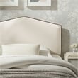 Cosette Performance Velvet Twin Size Headboard in Alabaster