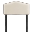 Cosette Performance Velvet Twin Size Headboard in Alabaster