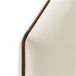 Cosette Performance Velvet Twin Size Headboard in Alabaster