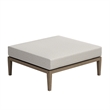 Northlake Outdoor Teak Ottoman in Pebble